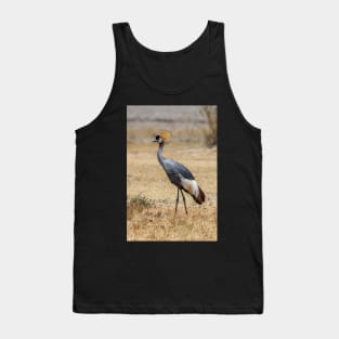 Grey Crowned Crane Tank Top